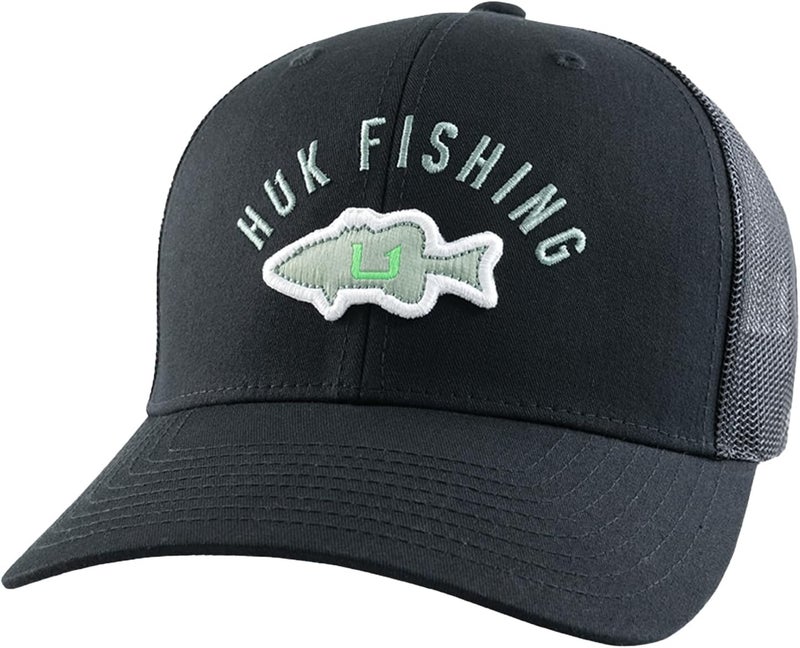 HUK Store Mens Trucker Hat, Anti-Glare Snapback Fishing Hat for Men - Image 1